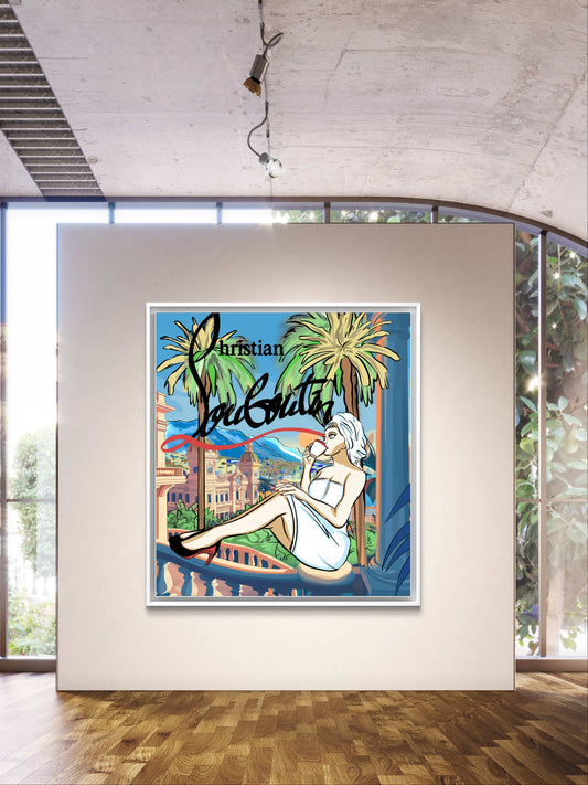 “Nowhere Without My Louboutins” Spray Painted Series